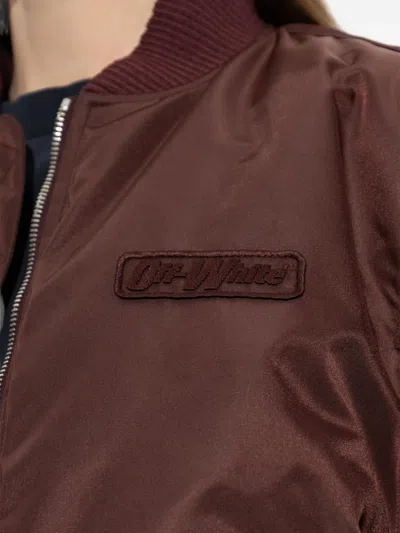 Off-white Logo-patch Bomber Jacket In Multi