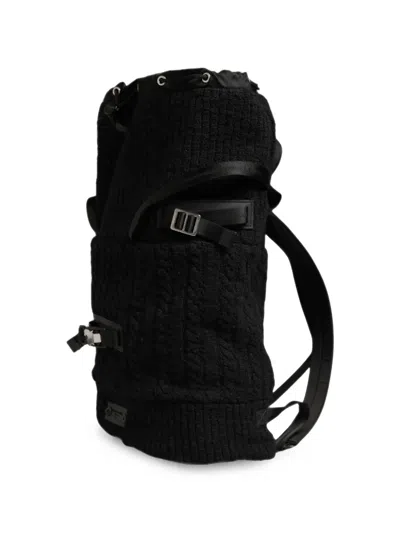 Dolce & Gabbana Cable-knit Backpack In Pattern