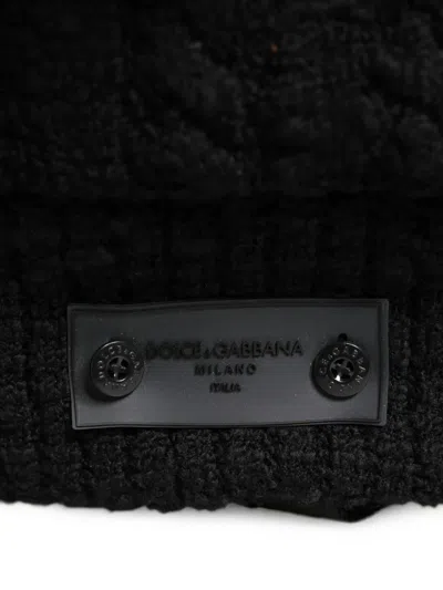 Dolce & Gabbana Cable-knit Backpack In Pattern