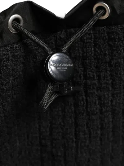 Dolce & Gabbana Cable-knit Backpack In Pattern