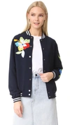 MIRA MIKATI Embroidered Bomber Jacket