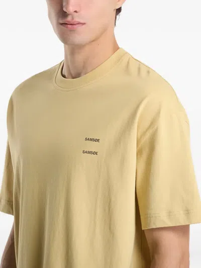 Samsoe & Samsoe Joel T-shirt In Neutral