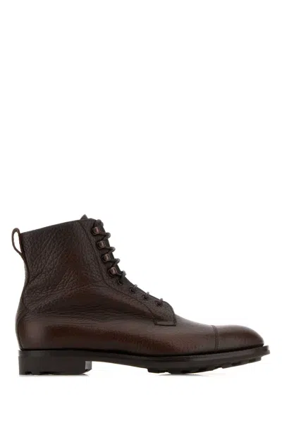 Edward Green Brown Solid Galway Boots In Brown