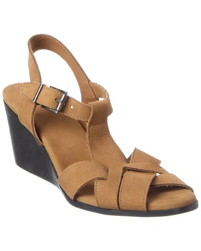 Arche Egypse Leather Sandal In Brown