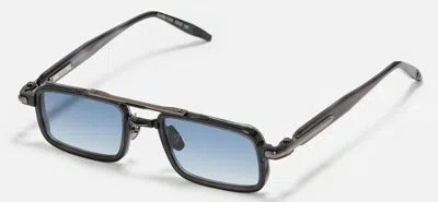 John Dalia Danec426 Rectangle-frame Sunglasses In Blue