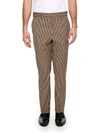 FENDI Striped Cotton Trousers,FB0366O8FF07UU