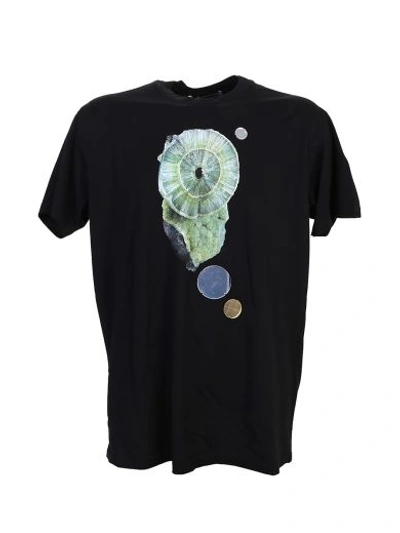 Givenchy Printed And Mirror Details Black Cotton T-shirt