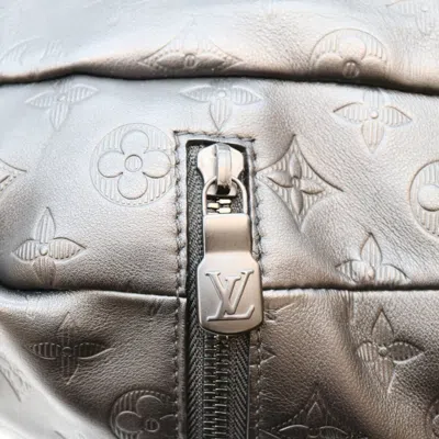 Pre-owned Louis Vuitton Black Monogram Shadow Backpack ()