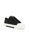 ALEXANDER MCQUEEN Canvas And Leather Sneakers,462325W4FQ11053
