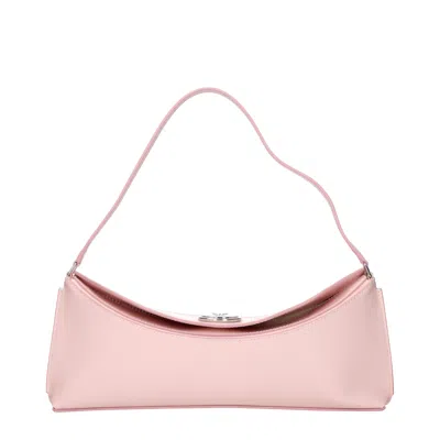Jacquemus Leather Shoulder Bag In Pink