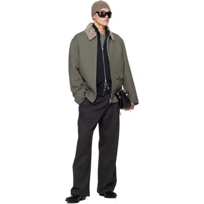 Our Legacy Wool Blend Single Breasted Coat In Gray
