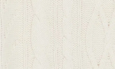 Splendid Cable Knit Half Zip Pullover In Neutral