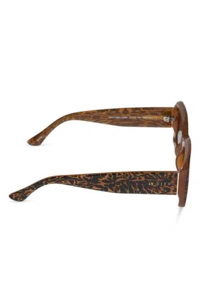 Diff Katie Rectangle Sunglasses In Jungle Grey