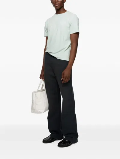 Acne Studios Distressed Logo T-shirt In Green