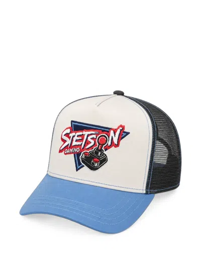 Stetson Logo-patch Mesh-panel Cap In Multi