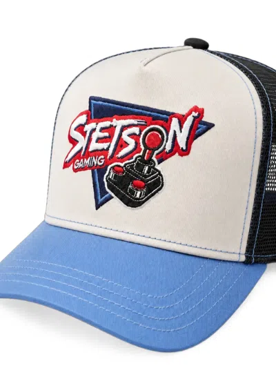 Stetson Logo-patch Mesh-panel Cap In Multi