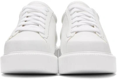 Shop Robert Clergerie White Pasket Sneakers