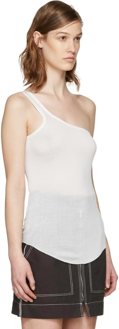 Shop Isabel Marant Ecru Mantsy Single-shoulder Top
