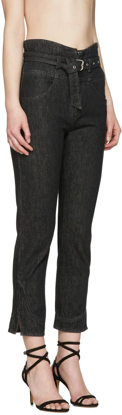 Shop Isabel Marant Black Evera Jeans