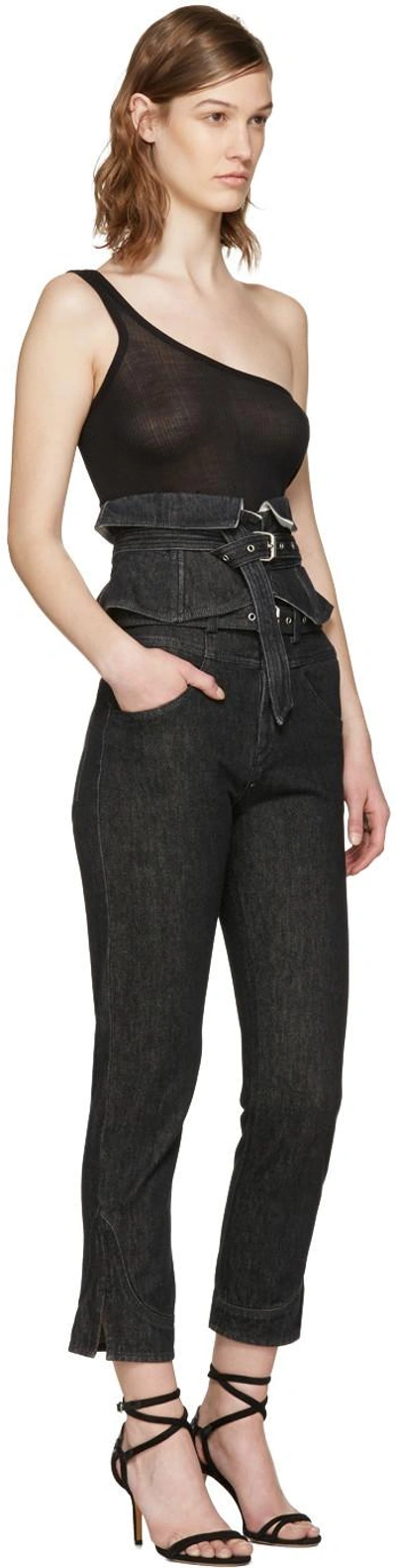 Shop Isabel Marant Black Evera Jeans