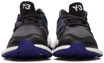 Shop Y-3 Black Pure Boost Sneakers