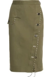 ALTUZARRA Curry cotton-blend twill skirt