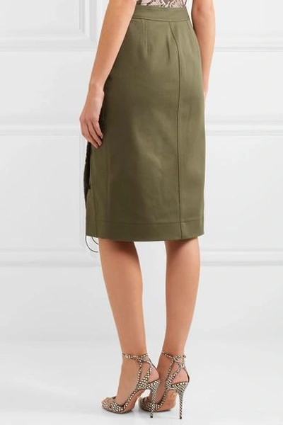 Shop Altuzarra Curry Cotton-blend Twill Skirt