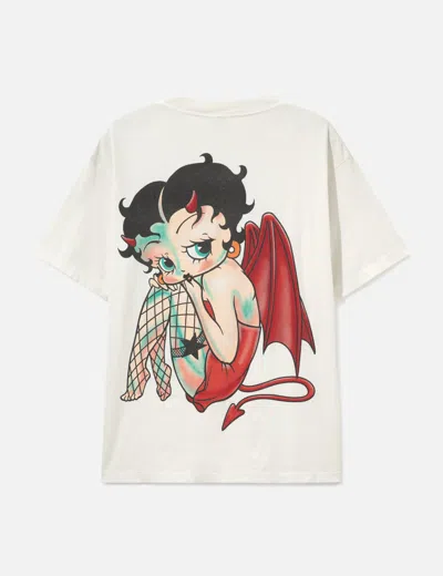 Saint Michael Devil T-shirt In White/白色/화이트/ホワイト
