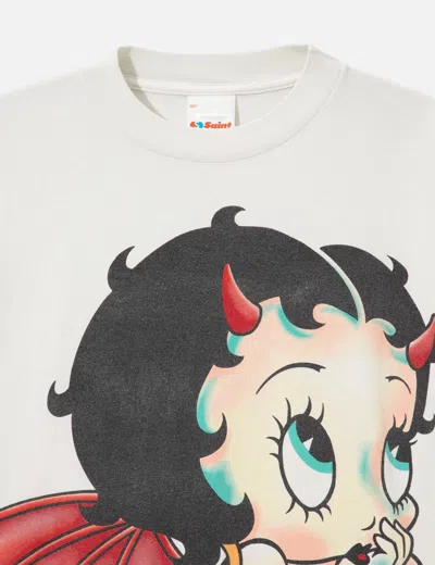 Saint Michael Devil T-shirt In White/白色/화이트/ホワイト