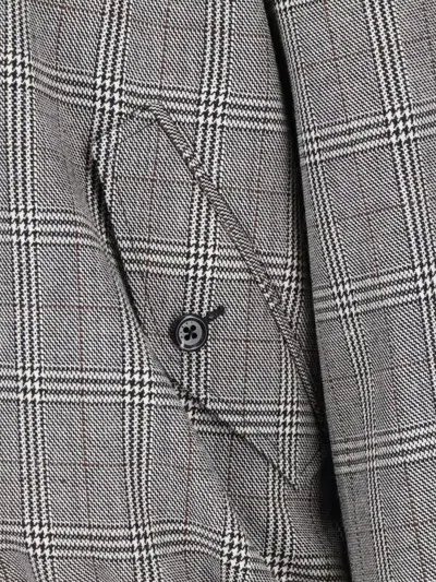 Marni Check-pattern Virgin Wool Jacket In Gray