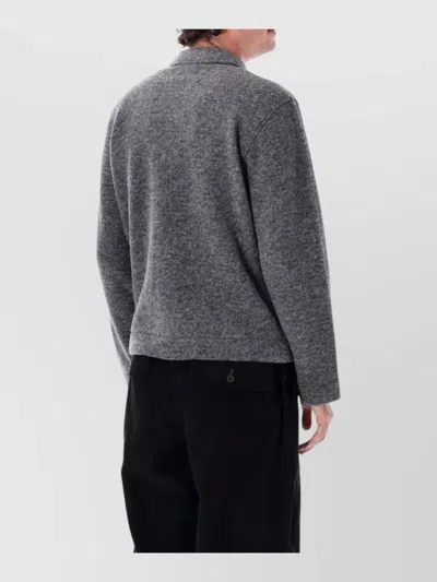 Universal Works Uniform Button-up Patch-pocket Jacket In Gray
