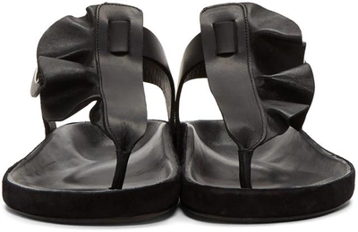 Shop Isabel Marant Black Leakey Sandals