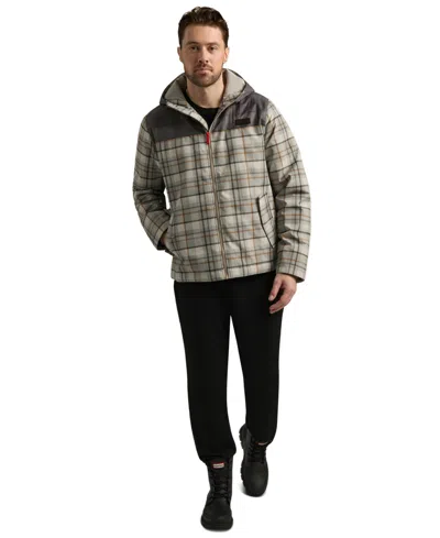 Hunter Men's Zipper-front Plaid Print Jacket In Multi