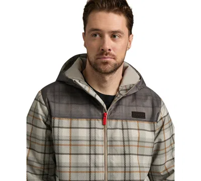 Hunter Men's Zipper-front Plaid Print Jacket In Multi