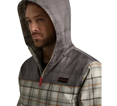 Hunter Men's Zipper-front Plaid Print Jacket In Multi