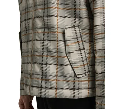 Hunter Men's Zipper-front Plaid Print Jacket In Multi