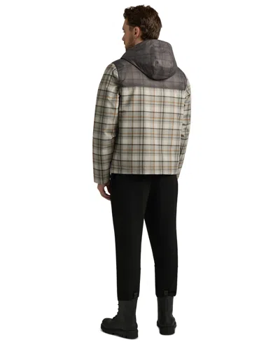 Hunter Men's Zipper-front Plaid Print Jacket In Multi