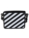 OFF-WHITE Off-white Diagonal Stripe Shoulder Bag,OWNA011S17423226DIAGFLAP1001