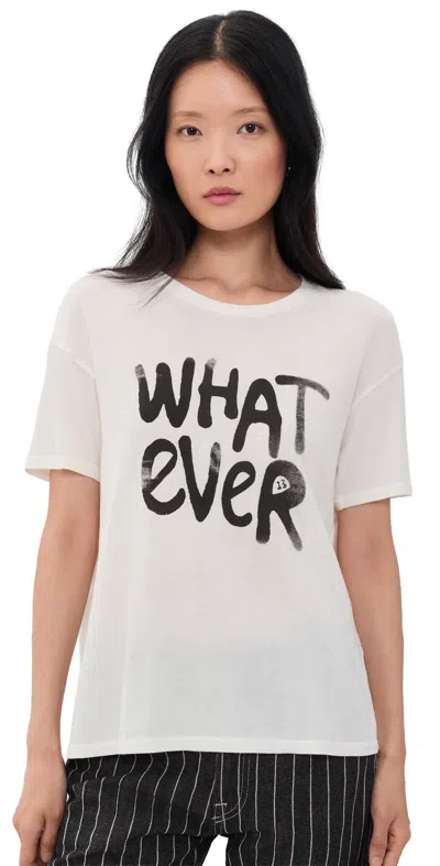 R13 Whatever 13 Printed Cotton And Cashmere-blend Jersey T-shirt In White