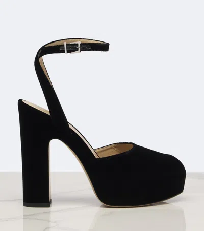Fendi Platform Peep-toe Sandals In Black