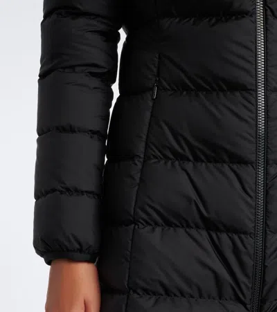Moncler Technical Down Coat In Black