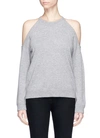 THEORY 'Toleema B' cold shoulder cashmere jumper