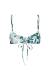 MARA HOFFMAN Sea tree print lace-up cami bikini top