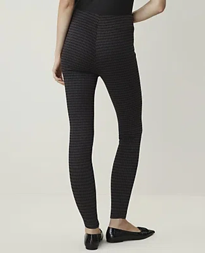 Ann Taylor Houndstooth Side Zip Legging In Multi