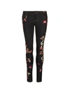 ALICE AND OLIVIA 'Jane' bird and floral embroidered skinny jeans