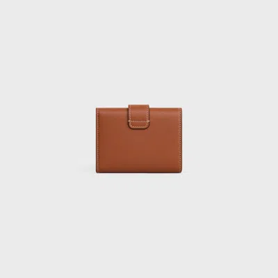 Celine Fine Strap Wallet In Brown