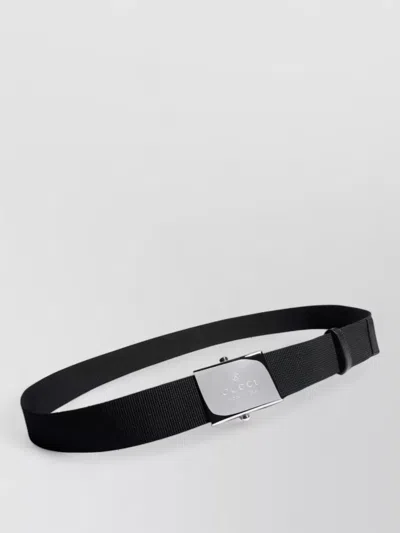Gucci Belt With Rectangular Buckle In Red