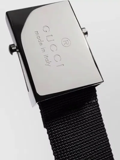 Gucci Belt With Rectangular Buckle In Red
