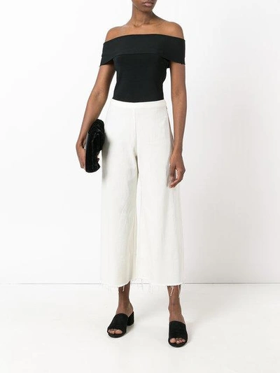 Shop Simon Miller - Wide Leg Cropped Trousers