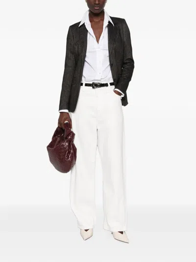 Tagliatore Herringbone-pattern Single-breasted Jacket In Gray